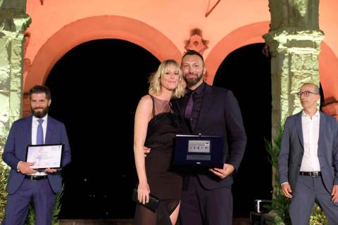 Pellegrini   Thorpe   Premio Internazionale Fair Play Menarini 2022   Federica Pellegrini   Ian Thorpe