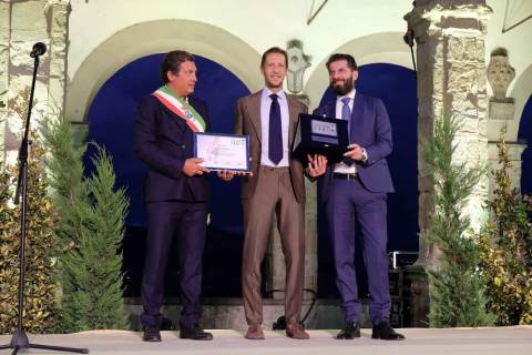 Ambrosini   Premio Internazionale Fair Play Menarini 2022   Mario Agnelli, Massimo Ambrosini, Ennio Troiano