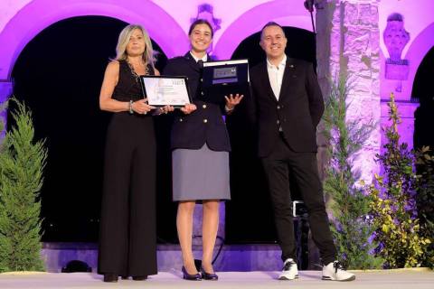 Constantini   Premio Internazionale Fair Play Menarini 2022   Paola Liaci, Stefania Constantini e Devis Milighetti