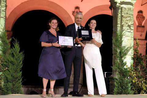 Ravanelli   Premio Internazionale Fair Play Menarini 2022   Valeria Speroni, Fabrizio Ravanelli, Federica Cappelletti