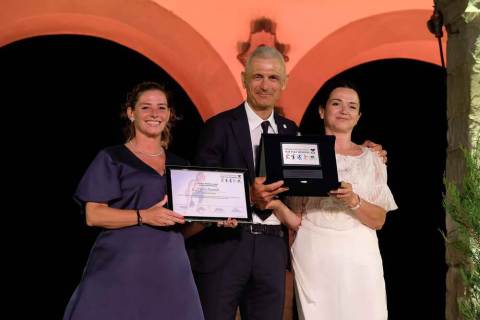 Ravanelli   Premio Internazionale Fair Play Menarini 2022   Valeria Speroni, Fabrizio Ravanelli, Federica Cappelletti