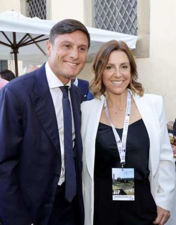 Javier Zanetti Deborah Compagnoni