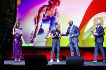 Rachele Sangiuliano Larissa Iapichino Edwin Moses Lorenzo Dallari
