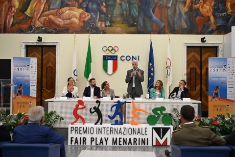 Cristina Scaletti Filippo Paganelli Valeria Speroni Cardi Giovanni Malagò Rachele Sangiuliano Michele Cagiano