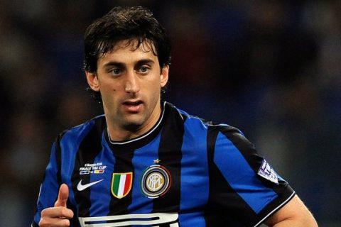 Diego Milito, photo by Giuseppe Bellini via Getty Images