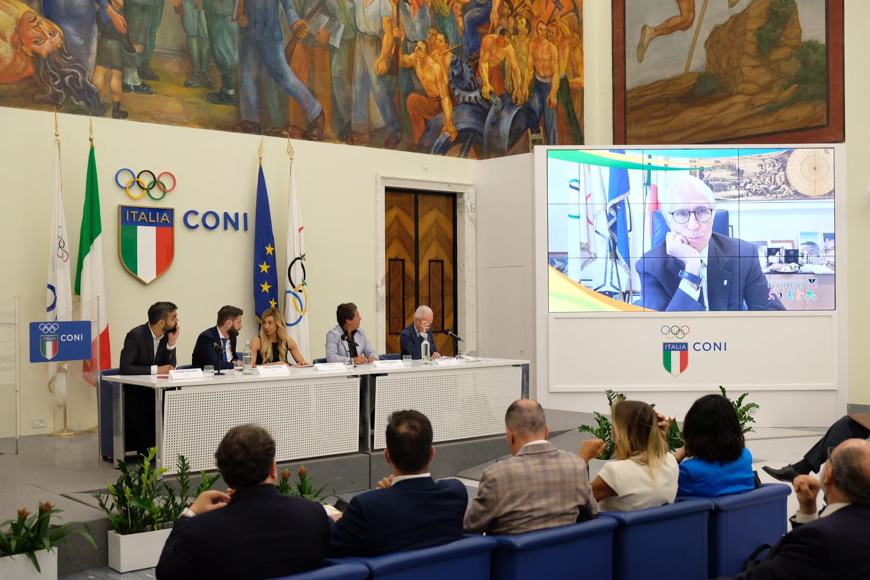 CON LA CONFERENZA STAMPA AL CONI AL VIA IL XXVI PREMIO INTERNAZIONALE FAIR PLAY MENARINI Conferenza stampa CONI