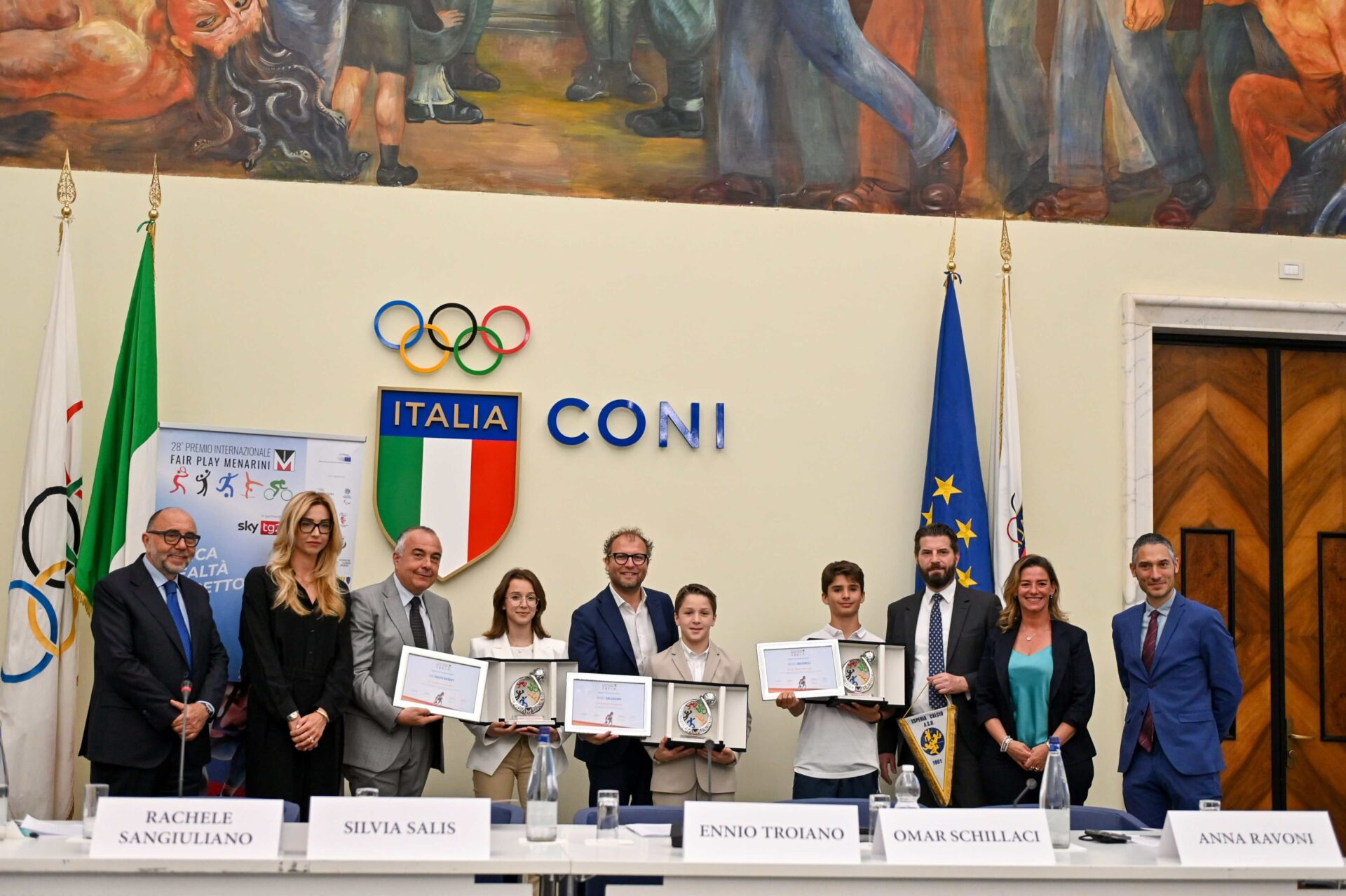 FAIR PLAY MENARINI INTERNATIONAL AWARD, ANNOUNCING THE WINNERS OF THE 28th EDITION AT THE CONI HEADQUARTERS