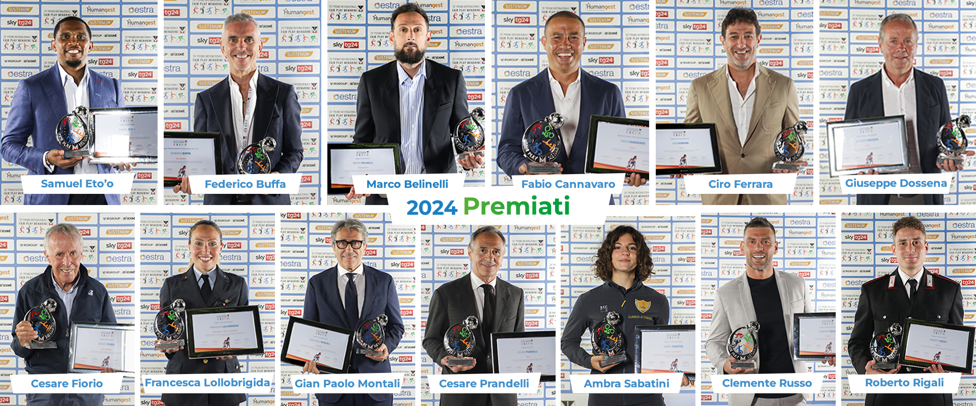 2024 Fair Play Menarini International Award winners