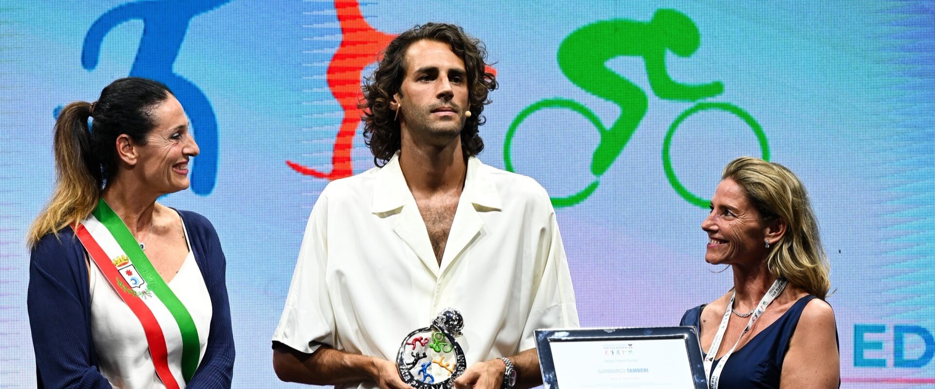 Cristina Scaletti, Gianmarco Tamberi, Valeria Speroni Cardi