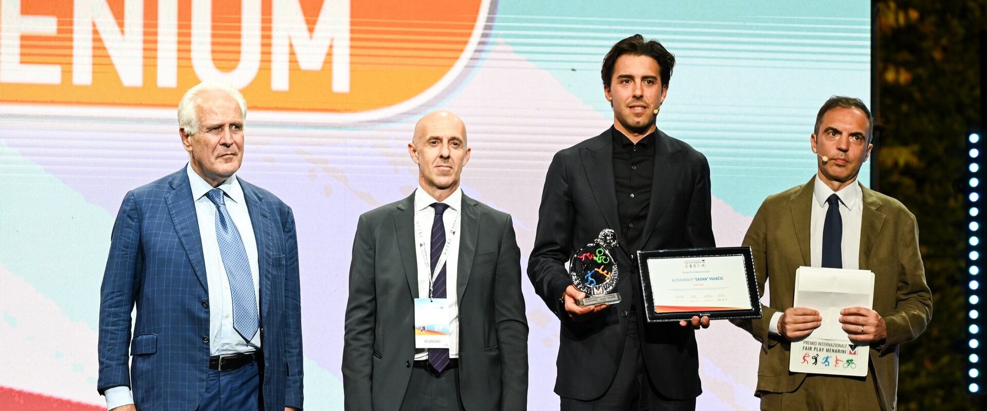 Eugenio Giani, Riccardo Nigi, Sasha Vujacic, Michele Cagiano
