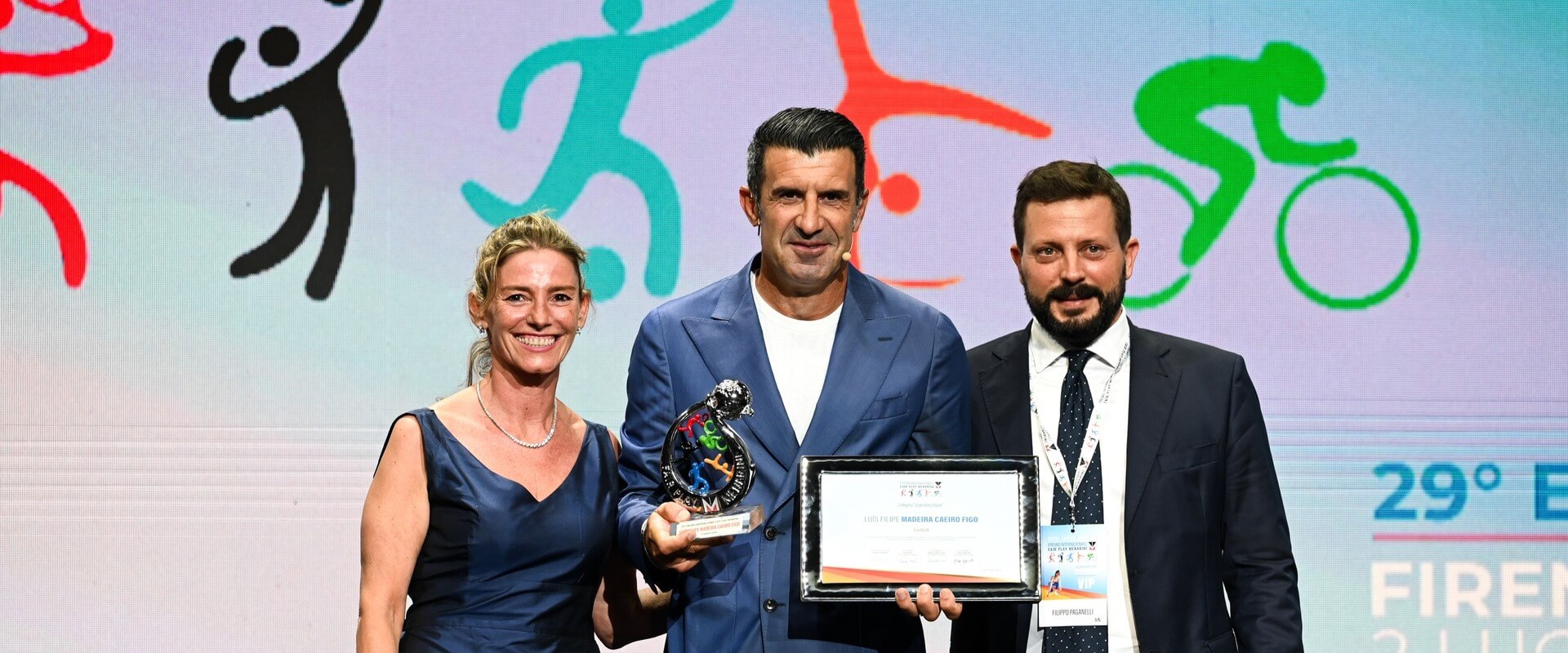 Valeria Speroni Cardi, Luis Figo, Filippo Paganelli